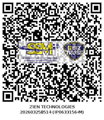 Zien Technologies SSM registration QR code
